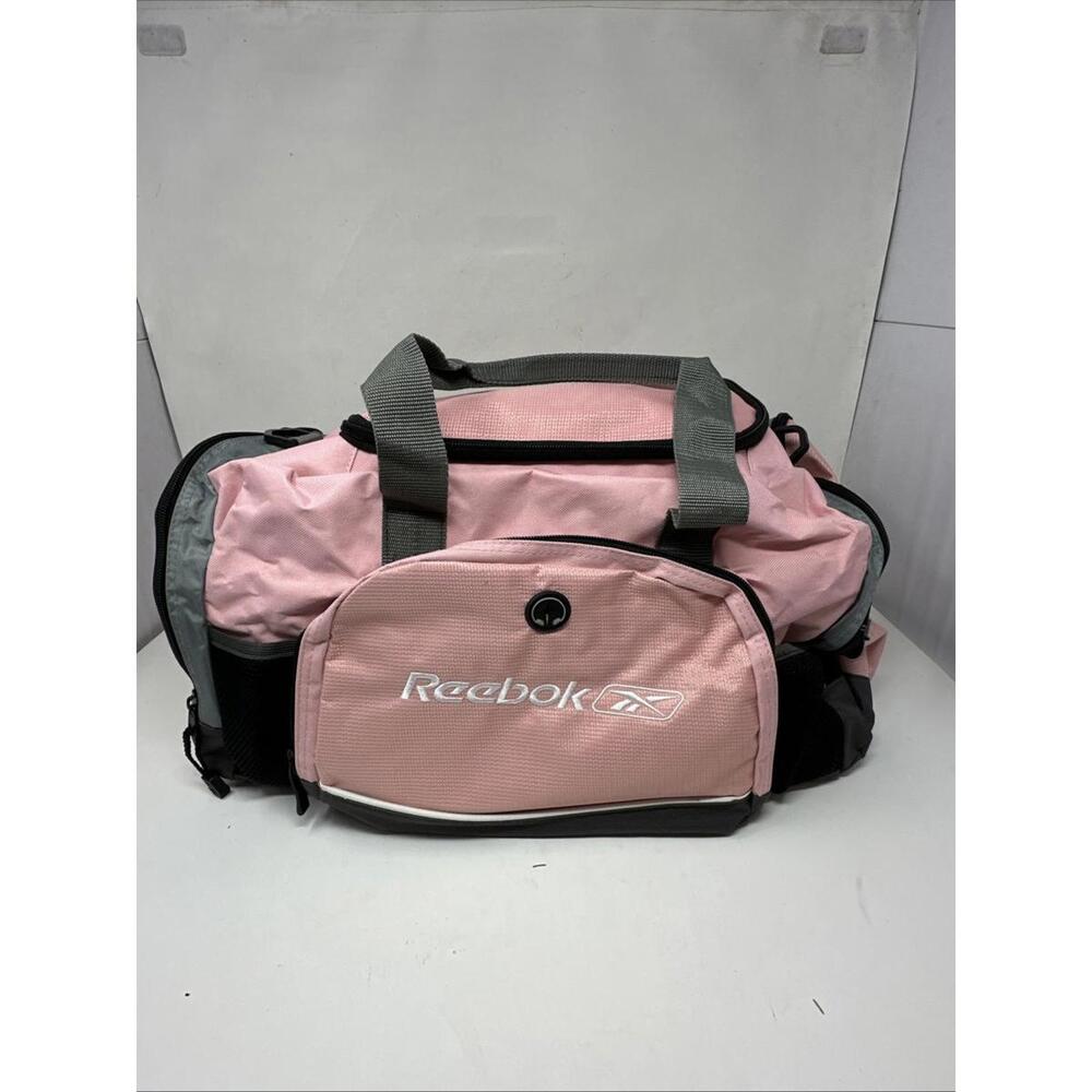 Reebok Gym Sport Bag Hot Pink multiple Youth Women’s Duffel 20" x 12" x 10"
